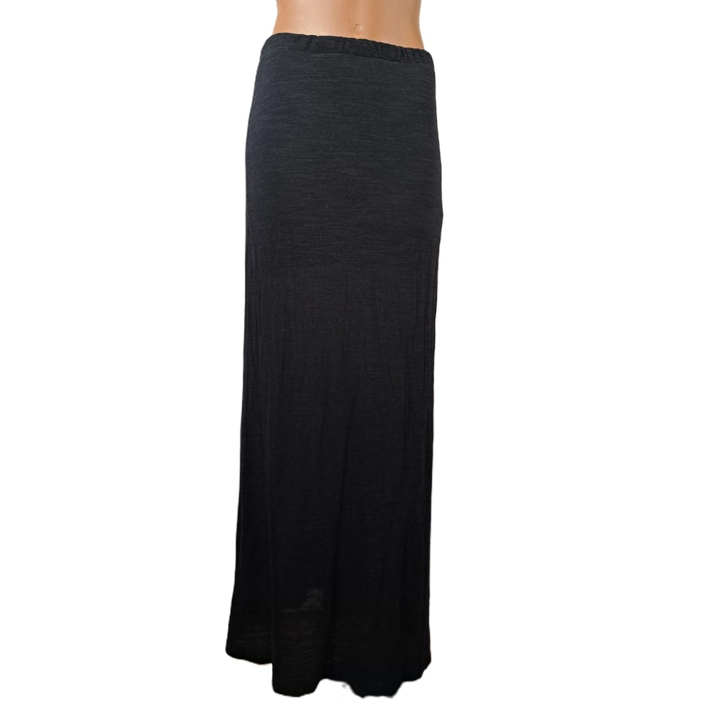 Kirra Y2K Black Marl‎ Maxi Skirt Lined Elastic Waist Made in USA Large
